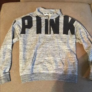 PINK grey/black sweatshirt size M